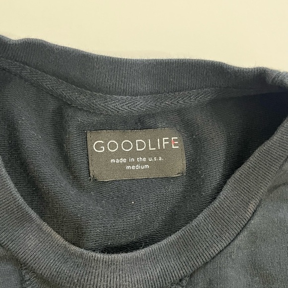 Goodlife Men’s Crewneck Sweatshirt Size Medium Black - Picture 3 of 8